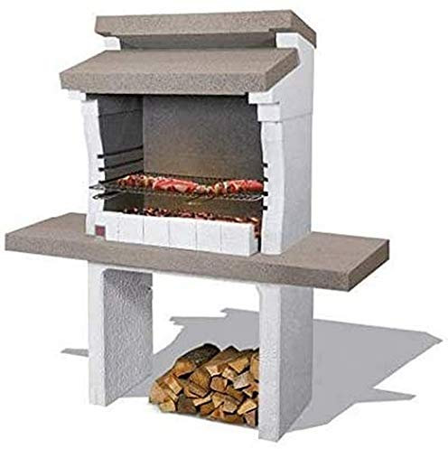 Barbecue in Cemento con Cappa e Ripiani Laterali - Sondrio