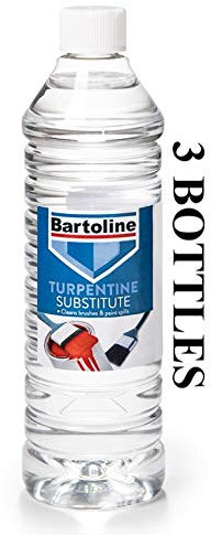 3 PC BARTOLINE TURPENTINE SUBSTITUTE CLEANS BRUSHES PAINT SPILLS HOME DIY 750 ML EACH