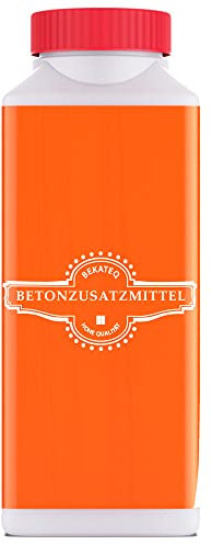 Betonzusatzmittel 1l Betonverflüssiger, Beton Plastifizierer und Verflüssiger - Fliessmittel als Zusatzmittel für Estrich, Beton, Mörtel - Chlorfrei, nicht korrosiv für Betonstahl - BEKATEQ BE-480