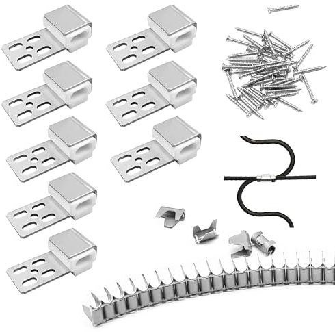 MABAHON 8 Pcs Sofa Feder Clips Polstermöbel Reparatur Ersatzset - Wellenfedern für Polstermöbel Mit Polster, Draht 8 Käfigklemme, 24 Federklemme, 32 Schneidschraube