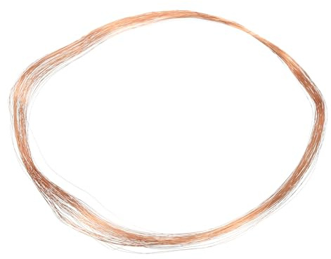 PATIKIL 20m Basteldraht Solide Nackt Kupfer Draht 42 Gauge 99.9% Reiner Kupferdraht 0.1mm Weich Perlendraht Metall Pflanze Stengel Bindungen für Schmuck Basteln (20m)