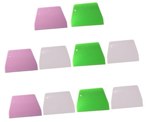 TOPBATHY 10pezzi Rasoio Per Impasto Trapezoidale in Plastica Pp Per Uso Alimentare Utensil Cucina Per Torte Pane e Pizza Facil Pulire Appendere