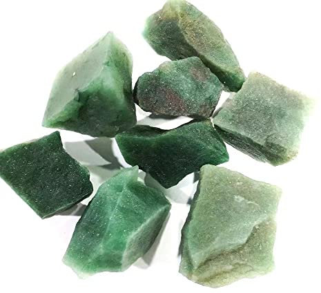 JRXFXEKW Venta al por Mayor Piedra de Cristal de Roca Natural Piedras de Cristales crudos de aventurina Verde en Bruto 500g