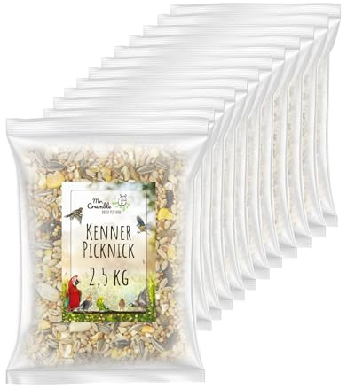 Kenner-Picknick, ganzjähriges Vogelfutter mit Insekten, 12 x 2,5 kg (30 kg)