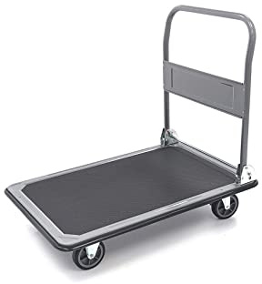 Carrello di trasporto pieghevole HBM 350 kg, carrello di trasporto con freno