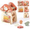 Mamimami Home Motorikspielzeug Pilzspielzeug aus Holz 5 in 1, Montessori-Spielzeug für Kinder，Motorikwürfel ab 1 Jahr, Baby Lernspielzeug, Holz Spielzeug ab 1 Jahr, Activity Center Baby