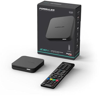 Formuler Z10 SE 4K Android 10 OTT Media Player, 4K UHD 10-bit 60fps h.265, HDR10+ Smart OTT IP Media Streaming, WLAN, BT Telecomando, Widevine L1 Support, MyTVOnline2 App, HTS e-com Cavo HDMI