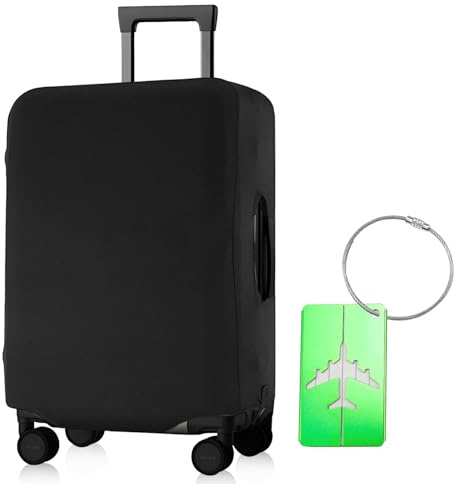 Jeinbuil Koffer Schutzhülle Elastisch Reise Kofferschutzhülle Kofferhülle Luggage Cover mit 1 Gepäckanhänger Wiederverwendbar (XL(24-26 Zoll))