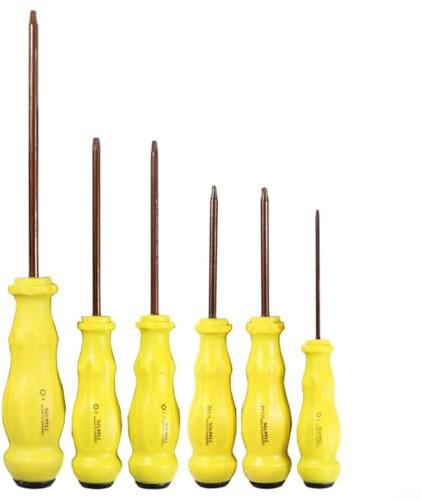 HOHOVYVY Lot de 6 tournevis Torx Squrae-Torx pour la réparation de téléphones portables et d'ordinateurs
