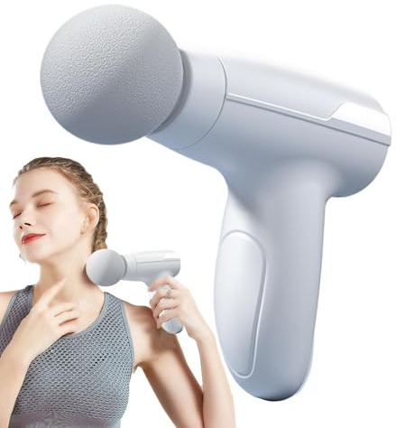 Massaggiatore per tessuti profondi - pistola da massaggio elettrica per rilassamento muscolare e sollievo dalla tensione | Terapia a percussione manuale, velocità regolabile, calma e ricaricabile