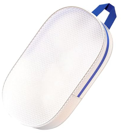 Kustimantu Sac de Plage en EVA - Sac de Sport pour Fitness et Loisirs, Sac à Fermeture éclair étanche pour la Natation, la Course, Les Voyages, Les trajets, Blanc, Lösung, Voir Description