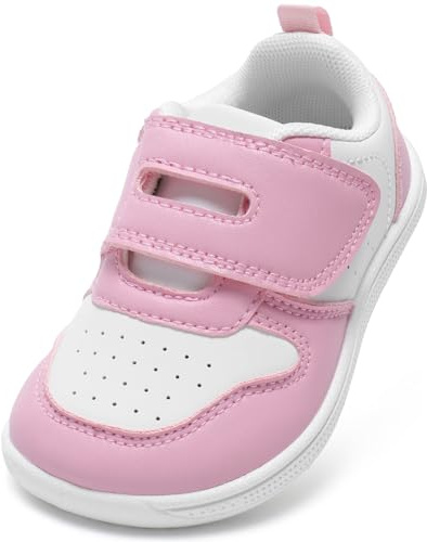 STQ KIDS Mode Basket Enfant Garcon Fille Chaussures Barefoot Facile à Nettoyer Chaussures Pieds Nus Larges pour Enfants Respirant Antidérapant Mixte Bebe Sneakers