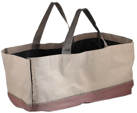 Firewood Carrier Oxford Cloth Large Capacity Coffee | Multi-purpose Logging Bag, Storage Pouch for Firewood and Charcoal, Portable Carry Bag