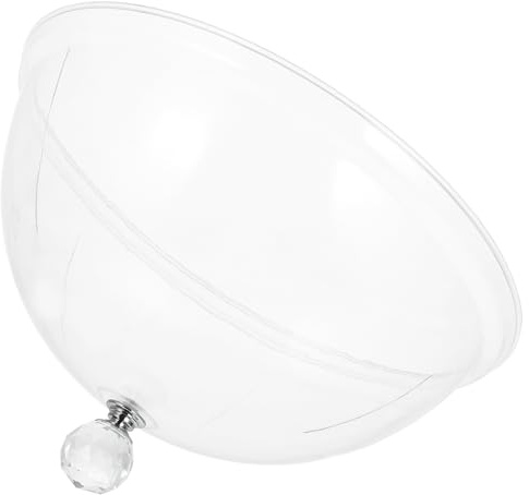 Veemoon Cloche à Gâteau Transparente en PC 26 CM Couvercle de Service Anti-Poussière pour Protection Alimentaire à la Maison Cloche à Fromage Pratique et Assiette à Gâteau Fonctionnelle