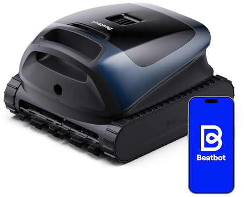 Beatbot Sora 30 Poolroboter Boden und Wand, Akku Poolsauger mit 25700 LPH Saugleistung, Poolreiniger mit smartes Parken an der Wasseroberfläche, 5 Stunden Laufzeit, 5 L Filterkorb, Tiefblau