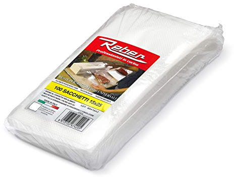 REBER Sachet de 100 sachets sous vide Bac cuisine 15x25