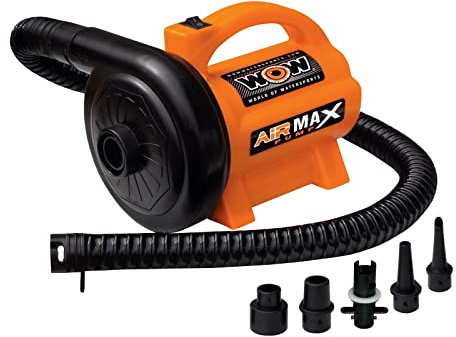 WOW Sports 120V AC Electric Pump - 600 L/min Air Inflator - 5 Adapters