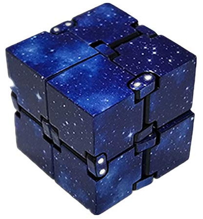 Ourine Galaxy Mini ABS Infinity Cube für Stressabbau Fidget Anti Angst Stress für Kinder Erwachsene EDC-Spielzeug