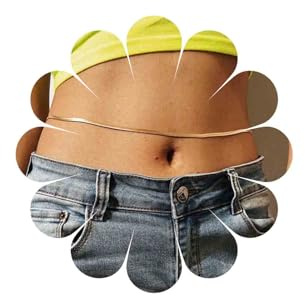 Sttiafay Boho Taillenkette Gold Schlangenkette Strand Bikini Bauch Körper Gürtel Party Sexy Körperkette Schmuck für Frauen und Mädchen