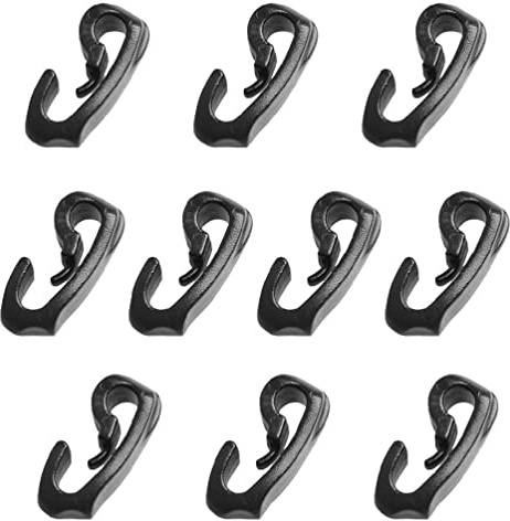 10 Stück Nylon Kunststoff Karabinerhaken Camping Karabiner Schnallen Zelt Zubehör Multifunktion Karabinerhaken Camping Ausrüstung Zelt Schnalle Clips Zelthaken zum Aufhängen an Baldachin robuster