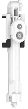 Perche Selfie avec Trepied pour Samsung Galaxy A03s Smartphone Bluetooth sans Fil Selfie Stick Android iOS Reglable Telecom (Blanc)