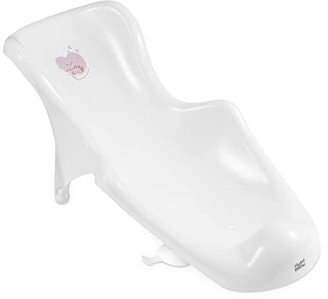 Hylat Baby Badewanneneinsatz Baby - wertvolle Badehilfe für Säuglinge und Babys von Geburt bis ca. 6 Monate, Farbe:weiß, Motiv:Hug me, Marke:Hylat Baby