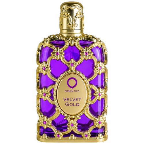 Orientica Luxury Velvet Gold Eau De Parfum 80ml – Notes of Vanilla, Caramel, Rose, Bergamot, Musk - Powdery Gourmand Floral Perfume for Women & Men - Arabic Perfume Women & Men