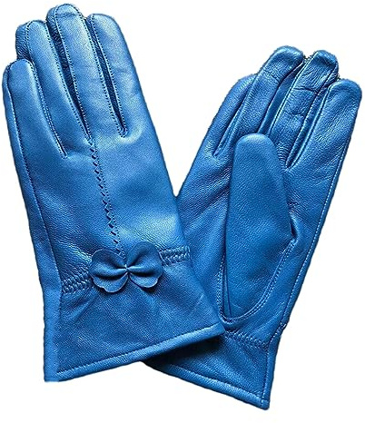 Dninmim Damen Lederhandschuhe Herbst und Winter Damen Handschuhe