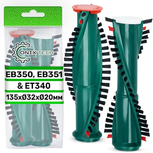ONIX TECH 2 Stück Rotierende Staubsauger Bürste für Vorwerk Kobold für Modelle ET 340 EB 350 EB 351 - Einfache Installation | Einfache Installation: ONIX TECH
