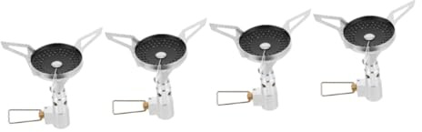 BESPORTBLE 4piezas Estufa De Camping De Metal Desmontable Hornillo Reutilizable Portátil para Cocinar Al Aire para Senderismo y Picnic