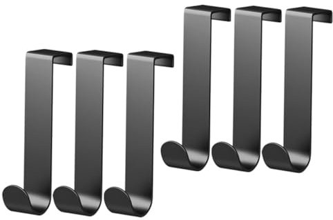 iplusmile 6pezzi Ganci Porta Senza Organizer Per Appendiabiti e Accessori Da Appendere Sulla Porta Ganci Multifunzionali Per Casa Design Elegante e Pratico