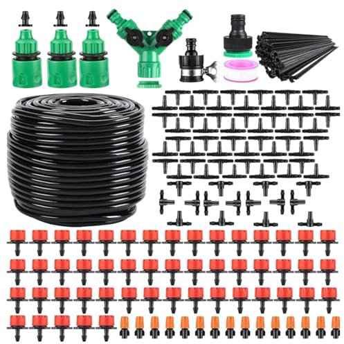 Kit dirrigation de goutte, Kit dirrigation automatique - dirrigation de jardin déconomie deau bricolage - Connexion rapide, économie deau bricolage, système de pulvérisation de p