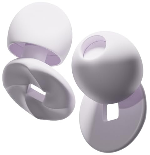EasyHush Ear Plugs for Sleep, Deep Focus, Travel, Noise Sensitivity - Comfortable and Reusable Hearing Protection, Customizable Fit - Up to 25dB Noise Reduction - Purple