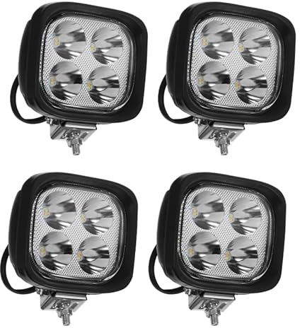 GARVALON 4 Piezas Conjunto De Faros Luces Led Para Montacargas Luz De Trabajo De Repuesto Para Montacargas Luz De Conducción Para Uso Nocturno Sitios De Construcción
