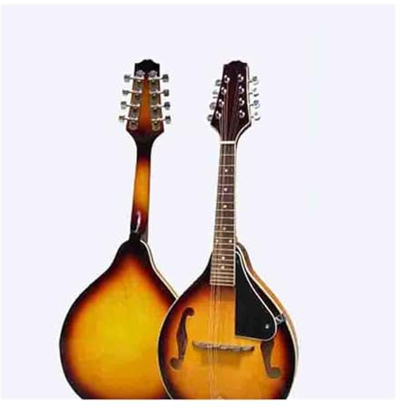 Mandoline Cordes Instrument Mandoline À Huit Cordes Aigus Instrument De Musique Mandoline Orange Durable(Orange)