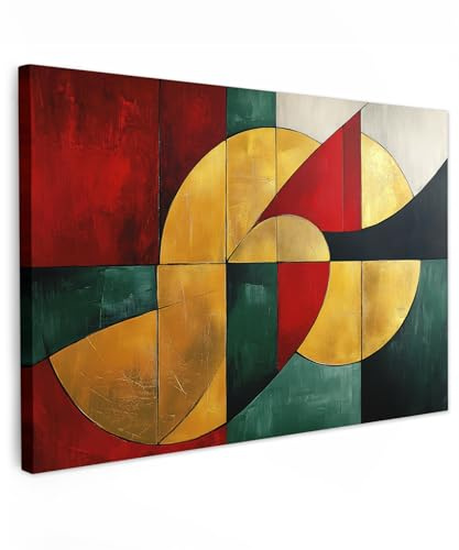 MuchoWow© Weihnachtsdeko Leinwand Groß XXL Deko Schlafzimmer - Weihnachten | 120x80 cm - Weihnachtsgeschenke Leinwandbilder Wohnzimmer Gemälde Living Room Decoration Geschenke Abstrakt