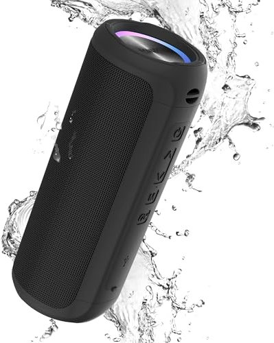 Vieta Pro Altavoz portátil Bluetooth Solaris BT - Sonido Potente de 15W, Radio FM, Resistente al Agua IPX4, Entrada AUX y USB, Micrófono con Manos Libres y Reproductor USB Player