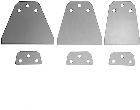Kit de grattoir de plancher de 3 PCS, grattoir au sol de 4 à 6 pouces, grattoir de retrait au thinset, avec joints, outil de dissolvant de carreaux pour le sol VCT adhésifs de