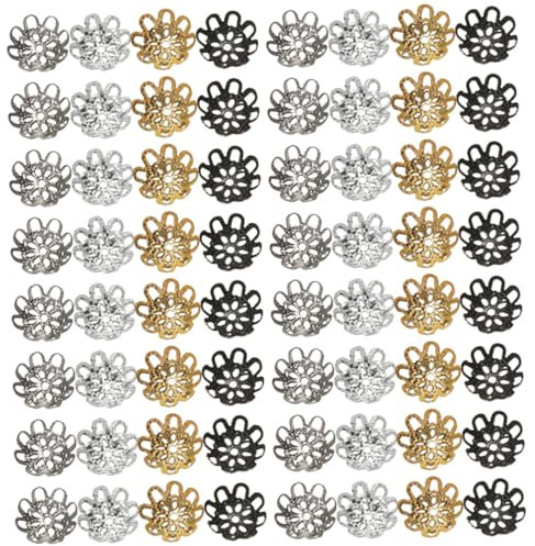Gadpiparty 600stücke Perlenendkappen Blumenform Perlenkappen Für Schmuckherstellung Lose Perlen Schmuckteile Für Armbänder Ohrringe Halsketten Diy Schmuck Making