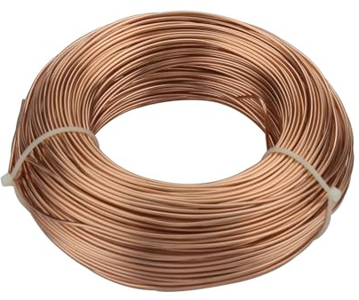 Aluminiumtråd smyckestillbehör, pläterad aluminiumtråd, 1 mm/1,2,5 mm/2, mm/3,0 mm, aluminiummetalltråd för gör-det-själv-smycketillbehör (champagne, 3 mm 3 meter)