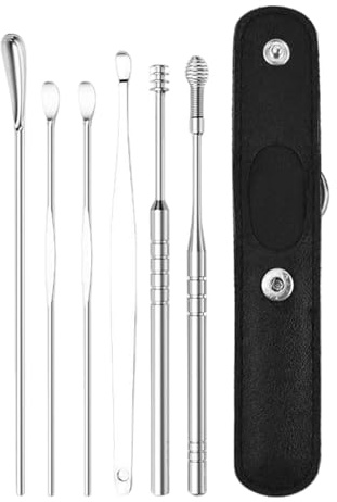 Ear Cleaning Kit - 6PCS Ear Pick Earwax Removal Kit - Stainless Steel Material: Versatile And Comfortable Ears Wax Cleaner, Cleaner Tool Set For Children, Adults