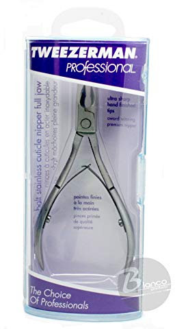 Tweezerman - Professioneller Kobalt Edelstahl Cuticle Nipper – Full Jaw – Make-up