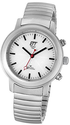 ETT Eco Tech Time Funk Solar Damen Uhr Analog mit Edelstahl Armband ELS-11188-11M