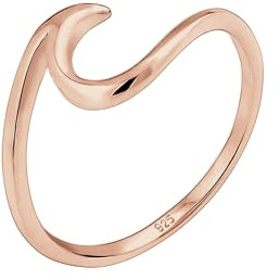 Elli Damen Ring mit Wellen Trendsymbol Strand Maritim in 925 Sterling Silber