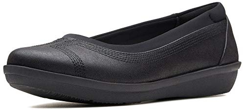Clarks Zapatos Bajos Ayla de Ballet para Mujer, Black, 40 EU