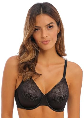 Wacoal Women's Back Appeal Underwire Bra Full Coverage, Black, 34F