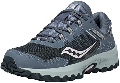 Saucony Women's Excursion TR13 Trail Running Shoe, Folkstone/Orchid, 9 M