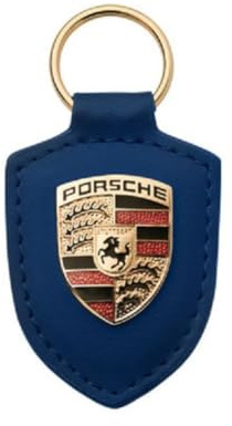 Original Porsche Wappen Schlüsselanhänger (blau), Blau, blau, small standard-size