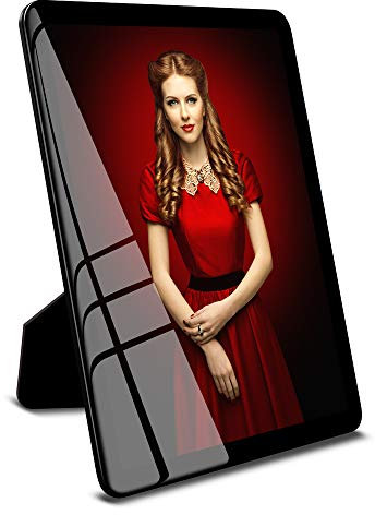 ASEEWO black 6x8 photo frame, picture frames glass, hanging picture frames, Matted for wall and tabletop Decor (6X8, black)