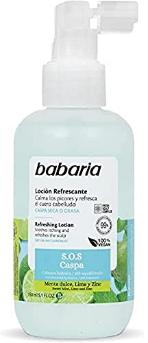 Babaria - Locion Anticaspa Hidratante Pelo | Anticaspa Hombre Y Anticaspa Mujer | Hidratante Pelo Que Calma El Picor | Locion Anticaspa Con Menta Dulce | Anticaspa mujer y hombre 150ml